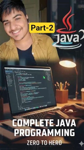 Day-6, Learn Complete JAVA by watching Shorts. #java #programming #evolution #codes #hll #computer