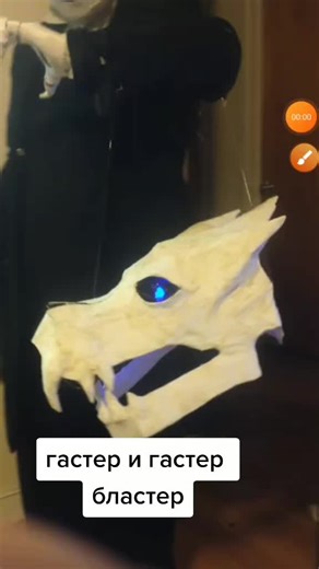 Гастер и гастер бластер (косплей)