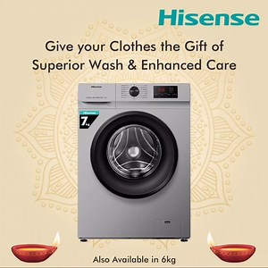 This festive season, give your clothes the gift of precision and careful wash. The Hisense Washing Machine will ensure your clothes remain clean and hygienic for the festivities. Fight germs and offer the utmost care to your clothes easily with Hisense. Know more: Amazon- https://amzn.to/3FObqju Tata Cliq- https://bit.ly/3BKka7H #Hisense #BeAmazed #WashingMachine | Hisense