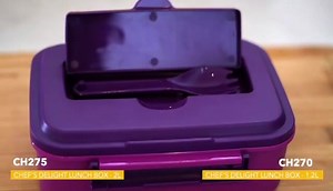 2.2K views · 94 reactions |  PACK YOUR WAY TO A PERFECT LUNCH  with 2 NEW branded lunchboxes from TC Home Available in a 1.2 Litre & 2Litre size! CH270 Chef’s Delight Lunch Box Purple - 1.2Lt CH275 Chef’s Delight Lunch Box Purple - 2Lt ⭐️AVAILABLE FROM APRIL 2022⭐️ | Table Charm Direct | Facebook