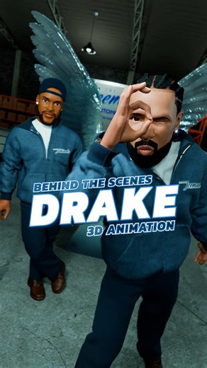 Behind The Scenes of The DRAKE Animation!🎬🧊✨ #alitomineek #drake #iceman #3Danimation #blender3D #madewithrokoko | Ali Tomineek