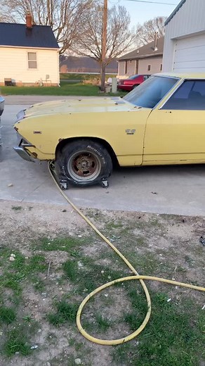 Dad daughter project car. He passed away in March. I’m on my own to finish her up. Miss you dad ❤️#dadsgirl #69chevelless #454bigblock #4speed