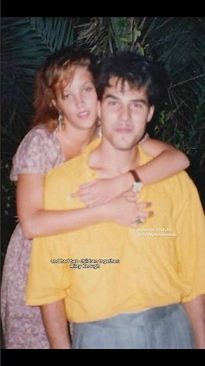 Elvis daughter Lisa Marie Presley with her first husband Danny Keough, whom she married in 1988.