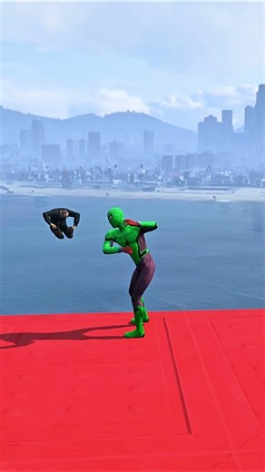 GTA 5 Epic Spiderman Ragdolls | Jumps / Fails ep.1523 #shorts