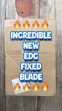 Sick New EDC Fixed Blade! #edcknife #knifereview #stassa23