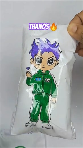 DIY Squid Game Thanos Blind Bag #squidgame #thanos #unboxing #papercraft#shorts