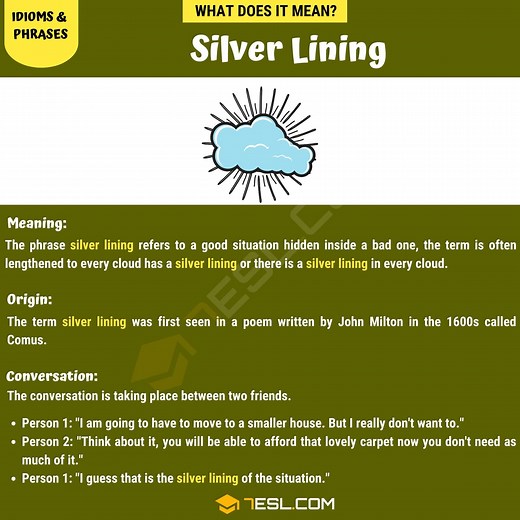 "Silver Lining" Meaning, Origin and Examples • 7ESL