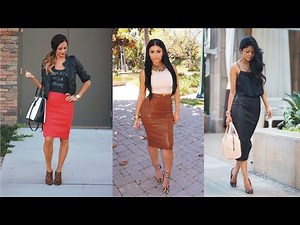 What Shoes To Wear With Leather Pencil Skirt
