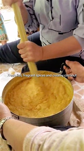 Tissy’s Bistro | Bistro de Tissy on Instagram: "Hor Mok Pla - Thai Steamed Curry Fish in Banana Leaf 🥢 In this video from Thailand, Tissy’s auntie guides every step as this traditional dish comes together: fish mixed with coconut milk, curry paste, egg, and spices, stirred until perfectly sticky, then wrapped in banana leaf and secured with coconut leaf before steaming. 🌶️🐟✨ Bold, aromatic, and deeply comforting - this homemade classic is the kind of Thai cooking that inspired Tissy’s Bistro 