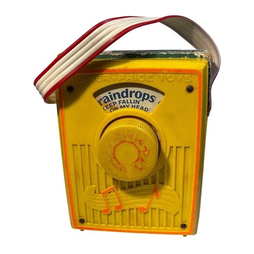 Vintage Fisher Price Music Box Pocket Radio Yellow Raindrops Keep Fallin '70s Strap - Etsy Canada