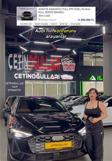 2025 Model Audi A5 İncelemesi | Çetinoğulları Otomotiv’de 🚗 Şıklığı, teknolojisi ve performansıyla dikkat çeken 2025 model Audi A5’i Çetinoğulları Otomotiv’de tüm detaylarıyla inceledik! Dış tasarımı, premium iç mekânı, gelişmiş donanımları ve sürüş konforuyla öne çıkan bu özel modeli yakından görmek isteyenler için dolu dolu bir tanıtım hazırladık. Videomuzu izlemeyi, beğenmeyi ve yorum yapmayı unutmayın! 📍ÇETİNOĞULLARI OTOMOTİV GÜVENCESİ İLE #keşfet #araçalımsatım #audia5 #audi