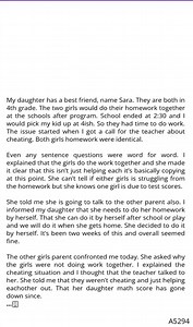 14K views | AITA for telling 藍 my friend that our daughters are   no longer doing homework together and her kids grades   are hers to ⛲ manage? | Reddit Story Echoes Geo | Facebook