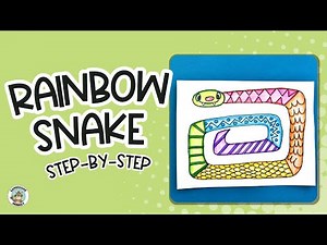 How to Draw a Snake with Rainbow Colors and Patterns