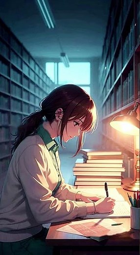 LoFi Girl Homework Session 📚✨ | Quiet Library Ambience