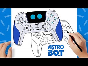 How to draw Astro Bot DualSense | PS5