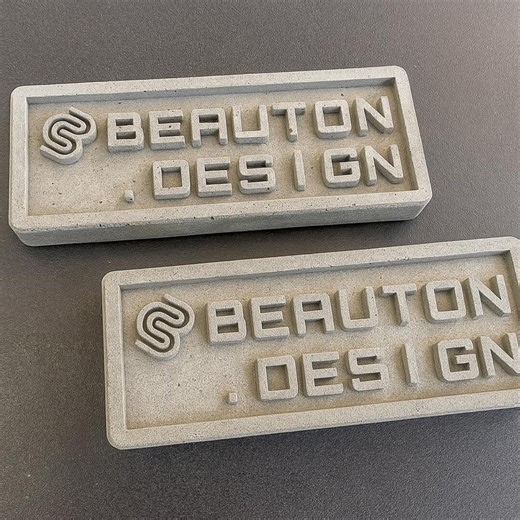 Custom Logo Silicone Mold for Concrete, Resin, Plaster (10x4x1 Cm) - Etsy