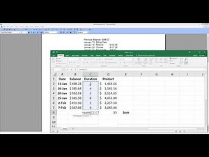 How to Find the Average Daily Balance, Monthly Finance Charge, and Account Balance: Part 1. [HD]