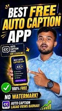 Best Free Auto Caption App 🔥😱 #autocaptions #tech #shorts #text