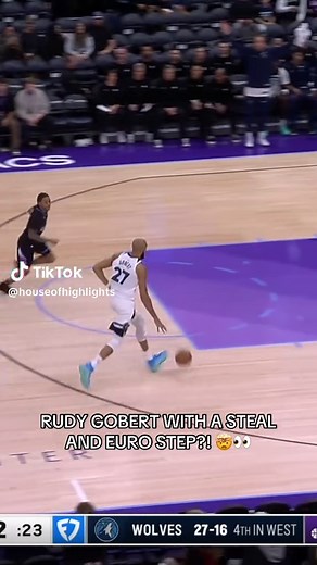 Rudy Gobert's Impressive Euro Step Highlight