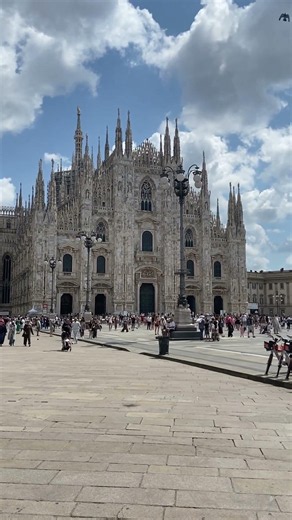 Milan, Italy 🇮🇹 | Duomo Cathedral Under Beautiful Summer Clouds ☁️
