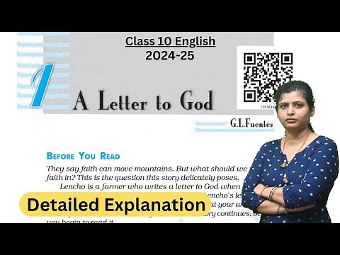 A Letter to God - CLass 10 English First Flight Chapter 1 | 2024-25