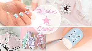 Nouvelle vidéo tuto : Converses Pastelles - Nail art - Le blog de Yoko