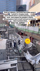 ONLY IN JAPAN 🇯🇵✨ Even at a glance, you know the roads weren’t rushed or cheaply made. Every detail shows careful planning, quality work, and respect for people’s safety. Infrastructure here is built not just to function—but to protect lives. #japan #fblifestyle #onlyinjapan #roadconstruction | Jennifer Muramatsu