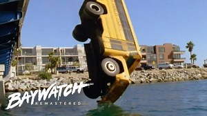 A school bus filled with kids crashes off the side of a bridge! #Baywatch | Baywatch