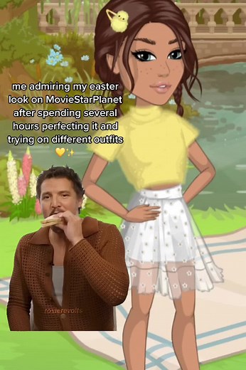 Ready for Easter yet? If not then head on over to MovieStarPlanet 2 and check out all the cool Easter fun 💛🐝✨🐣 #MovieStarPlanet #msp #msp2 #gametok #fyp #fashion #outfit #dressup #cozygames #design #gaming #creative #look #ootd #easter #CapCut