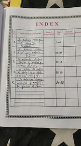 INDEX92Sl.No.Name of the ExperimentsDate ofExperimentPag... | Filo