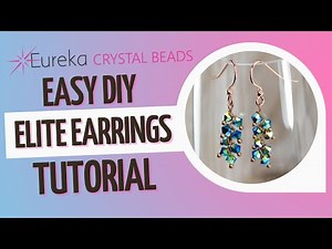 How to make dangly sparkle earrings fast & easy jewelry tutorial! DIY ELITE Eureka Crystal Earrings