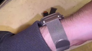 Stainless Steel Milanese Loop Compatible with Apple Watch Band 38mm 40mm 41mm 42mm（series 10) men and women, Mesh Loop Magnetic Clasp Replacement for iWatch Bands Ultra Series 10 9 8 7 SE 6 5 4 3 2 1，Titanium