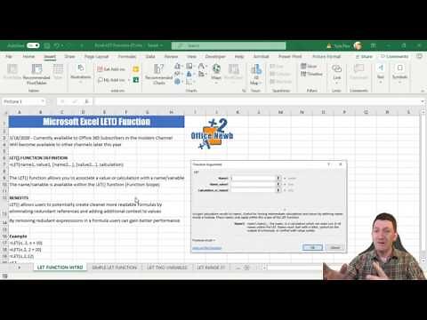 Microsoft Excel Brand New LET() Function