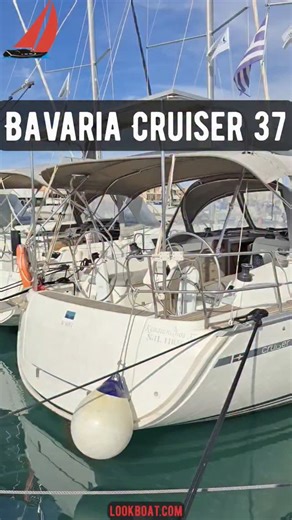 Look Boat on Instagram: "The Bavaria Cruiser 37 (2014) is a well-balanced family cruiser offering a nice blend of comfort, stability, and easy handling. She provides a spacious interior layout with 3 cabins and 1 WC/shower, comfortably accommodating a family or small charter group. The boat features a furling mainsail and furling genoa, making sail handling simple and ideal for short-handed cruising. Powered by a reliable Volvo Penta 28 HP engine, she also carries 150 L of fuel and 360 L of fres
