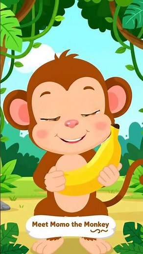 Meet Momo 🐒 | Fun Animal Story for Kids | Preschool Cartoon