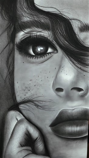 Simple & Elegant Female Portrait Drawing👩🏻‍🎨✨️ #shorts #art #drawing #trending #ytshorts #viral