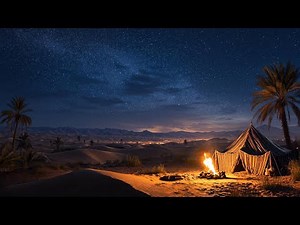 3 Hours Moroccan Desert Night Ambience | Oud, Desert Winds & Brown Noise — Sleep, Relax, Meditate