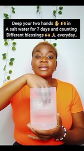 22K views · 387 reactions | Deep your two hands ✋️  in a salt water for 7 days and counting different blessings   everyday.. #reelsfb #reelsviral #reelfb #spiritualtips | Miss Jemima | Facebook