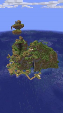 Floating Blacksmith Minecraft Island Village Seed – Java Edition 1.20.6