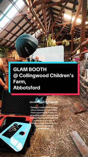 Transforming a Rustic Farm into a Wedding Photobooth