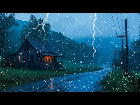 🌩 Lluvia Fuerte y Truenos Poderosos – 99% Duermen Rápido y Profundo Toda la Noche