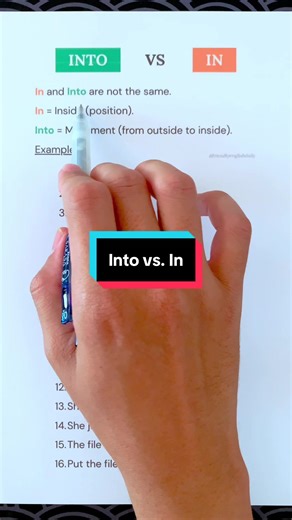 Understanding the Difference Between IN and INTO in English