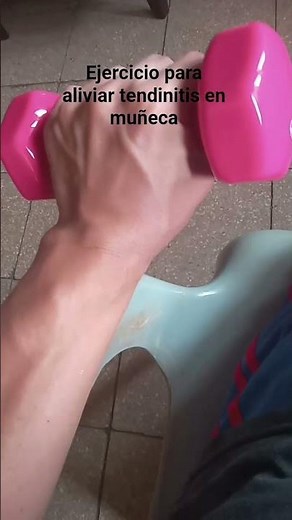 Ejercicio para aliviar tendinitis en muñeca. #fisioterapia #rehabilitacionfisica