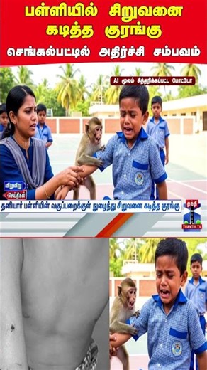 Chengalpattu | schoolboy | monkeybite