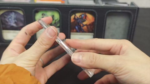 3200+ Trading Card Storage Box with Commander Display, 4 Row Card Deck Box with Portable Handle, Compatible for TCG/MTG/Magic Cards, 30 Colorful Divider, 8 Supporters, US Design Patent (Black&Grey)