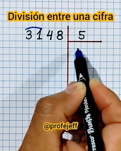 ⛔ División entre una cifra ⛔ #profejeff #matematica #retomatematico #divisiones #division | Profe Jeff