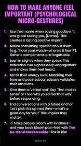 How to Make Anyone Feel Important (Psychological Micro-Gestures) #ad (Verify Info)