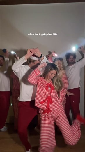MCCALL | Lifestyle + Hair on Instagram: "that post turkey dance 🦃💃🏼 #thanksgiving2025 #turkeydance #familytrend #familytraditions #happyturkeyday #dancetrend #familydance #matchingpjs #familypjs"