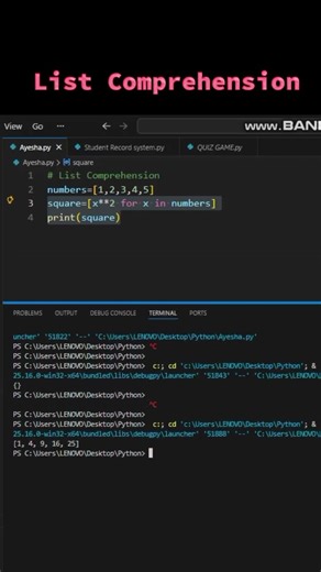 Make lists in style 😎 #cod #coding #programming #codingbat