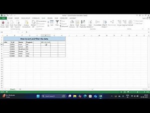 How to Sort and Filter Data in Excel | Easy Tutorial